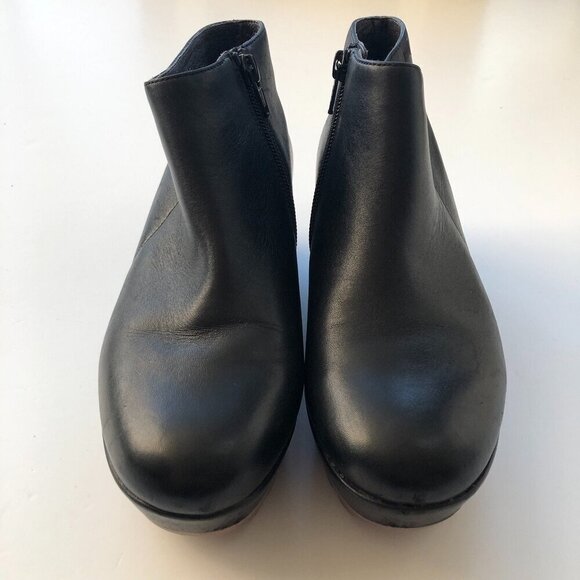 CAMPER Laika women’s leather black ankle boot violet platform soles zip up EU37 - Picture 8 of 16